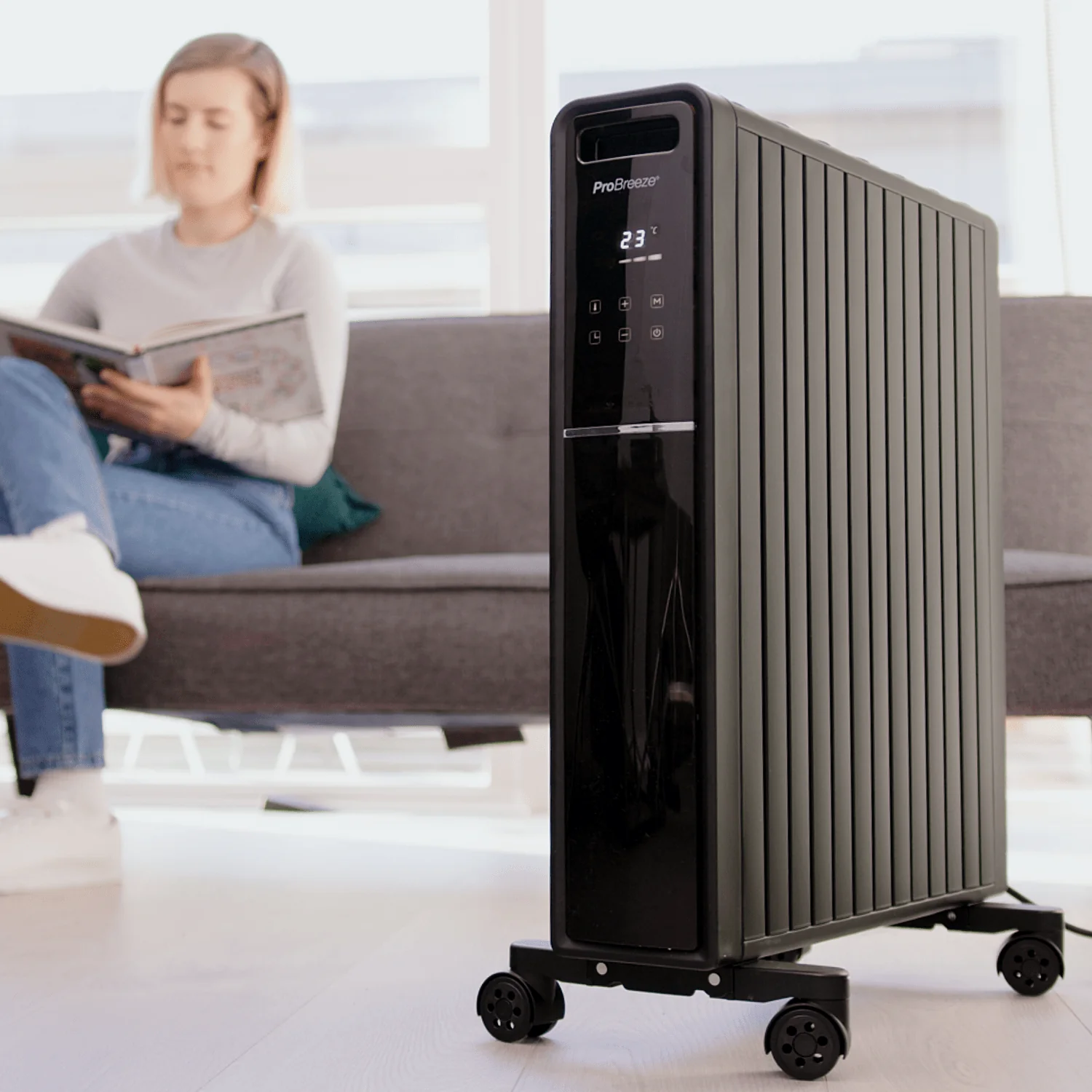 2000W Digitale Olievrije Radiator met Eco-stand