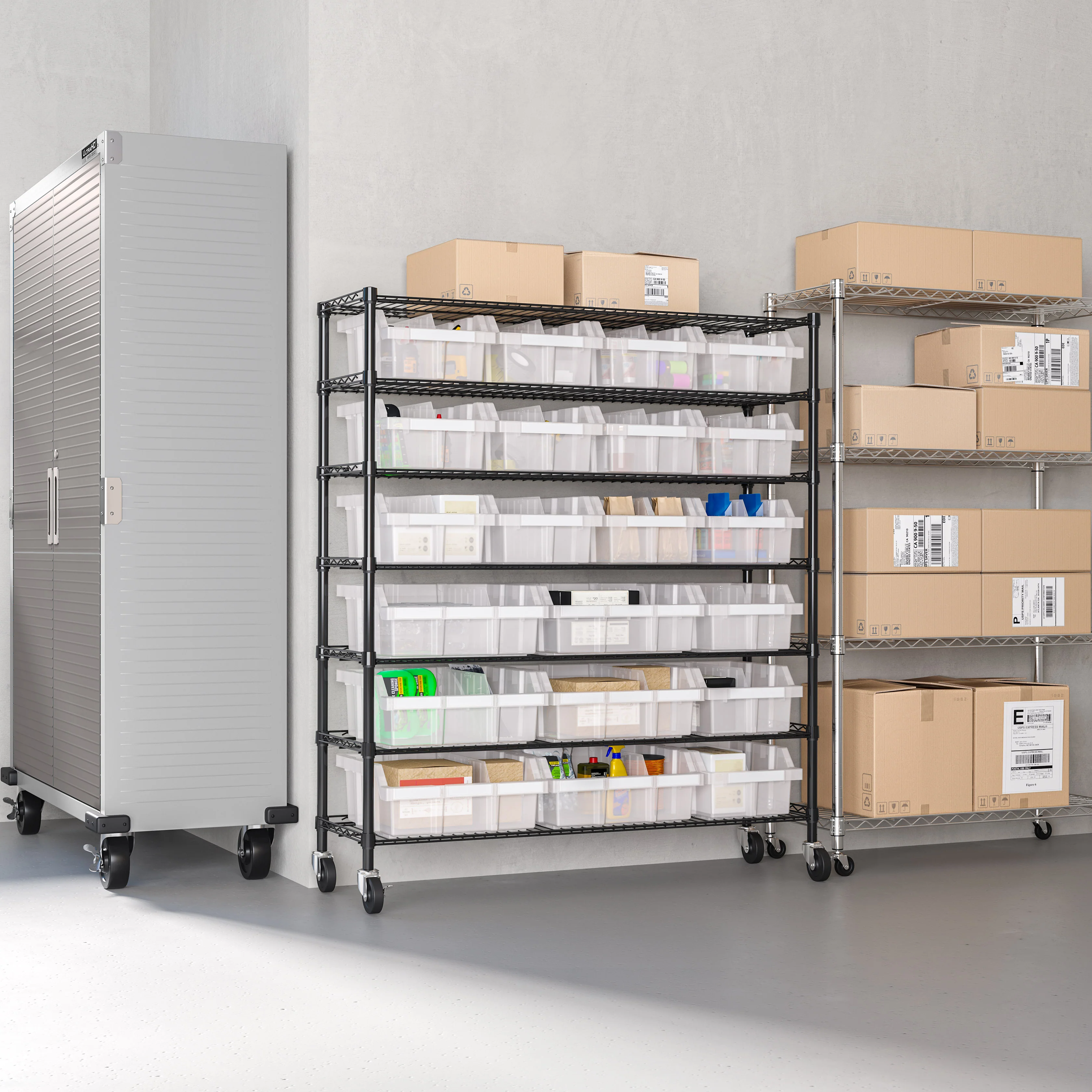 2025 NSF Extra Brede Rek met 7 Niveaus en 21 Bakjes