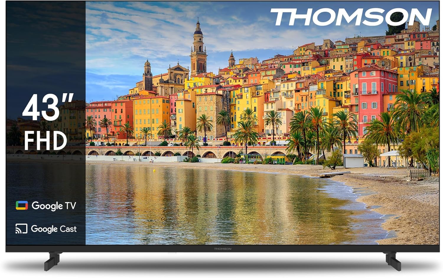 THOMSON 32 Inch (81cm) Full HD Google Smart TV, Wi-Fi, Dolby Audio, HDR10, Bluetooth 5.1, Triple Tuner (Cable/Satellite/Antenna), HDMI, CI+, A+ Panel - 32FG2S14