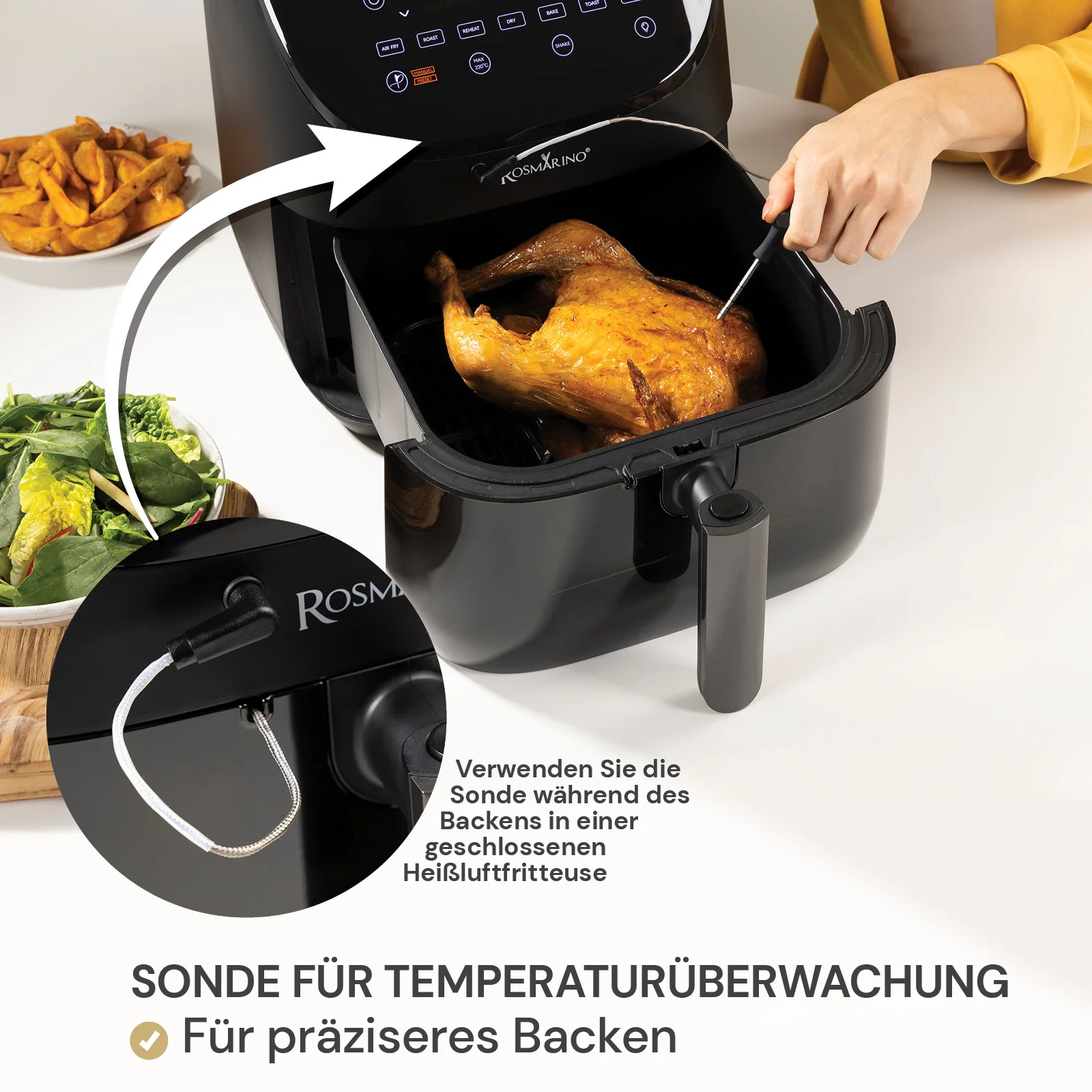 2025 Rosmarino TempSense heteluchtfriteuse �C 6 L