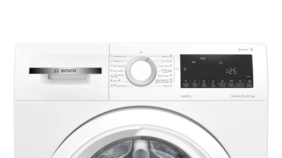 2025 Bosch WNA134U8GB Was-droogcombinatie 8 kg wassen / 5 kg drogen 1400 rpm - Wit