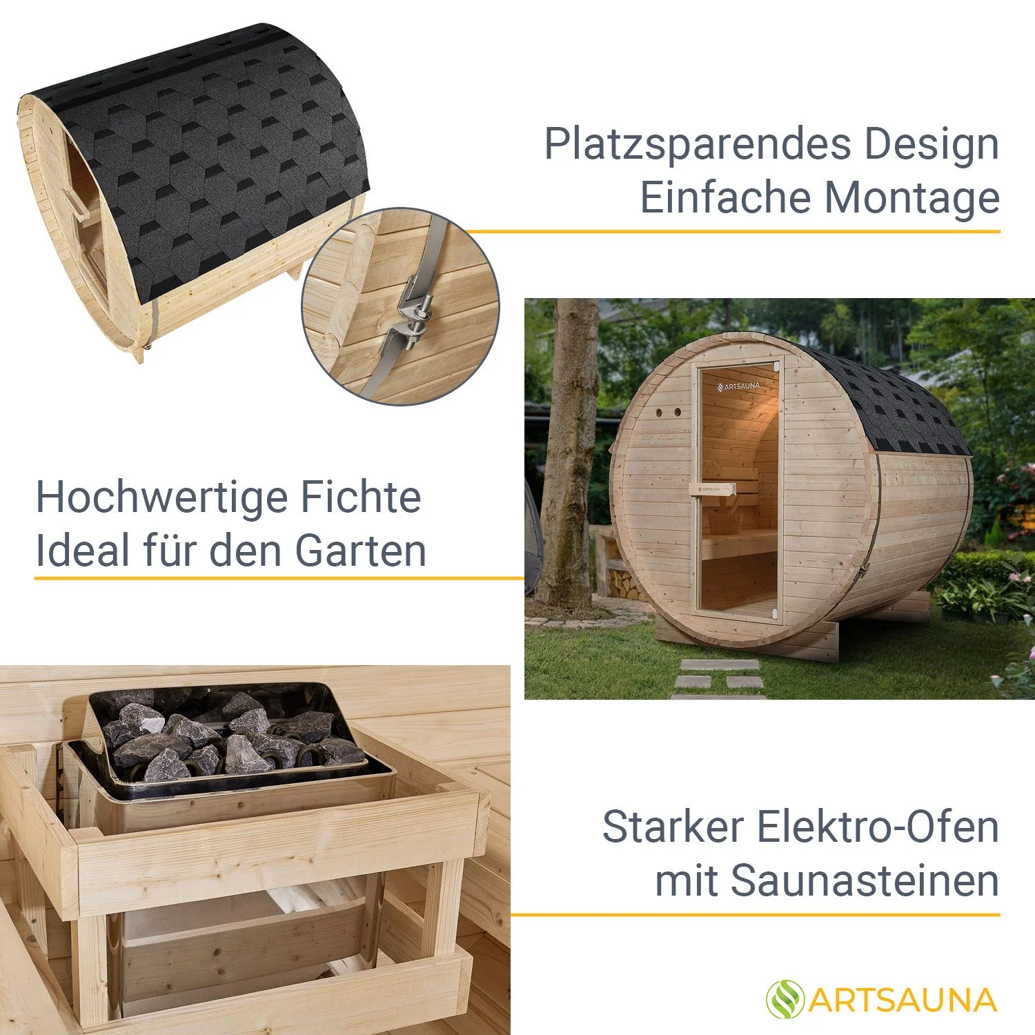 2025 Fasssauna Spitzbergen met saunaoven