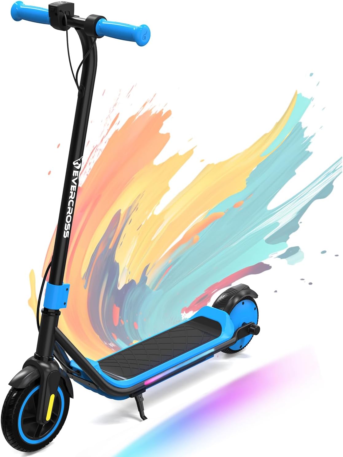 EVERCROSS E6 Electric Scooter, 7'' Electric Scooter for Children 6-12 Years, E Step Scooter for Children with Up to 15km Range and Motor 150W, 3 Speed Modes (8, 12, 16km/h)