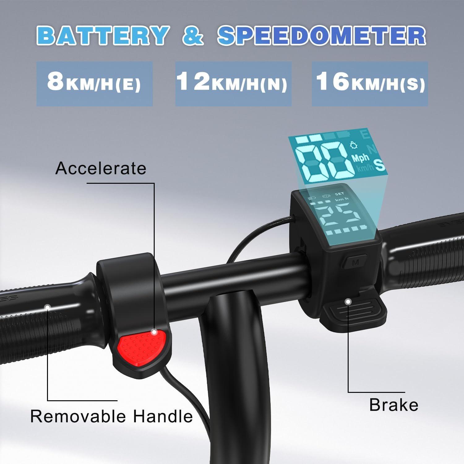 EVERCROSS E6 Electric Scooter, 7'' Electric Scooter for Children 6-12 Years, E Step Scooter for Children with Up to 15km Range and Motor 150W, 3 Speed Modes (8, 12, 16km/h)