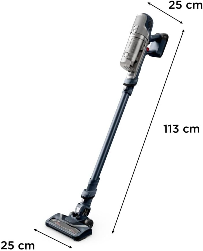 Rowenta X-pert 6.60 Essential RH6838, Cordless Stick Vacuum Cleaner, Automatic Speed Settings, Up to 45 Minutes Autonomy, Removable Battery, Lightweight Design, Dust Thief