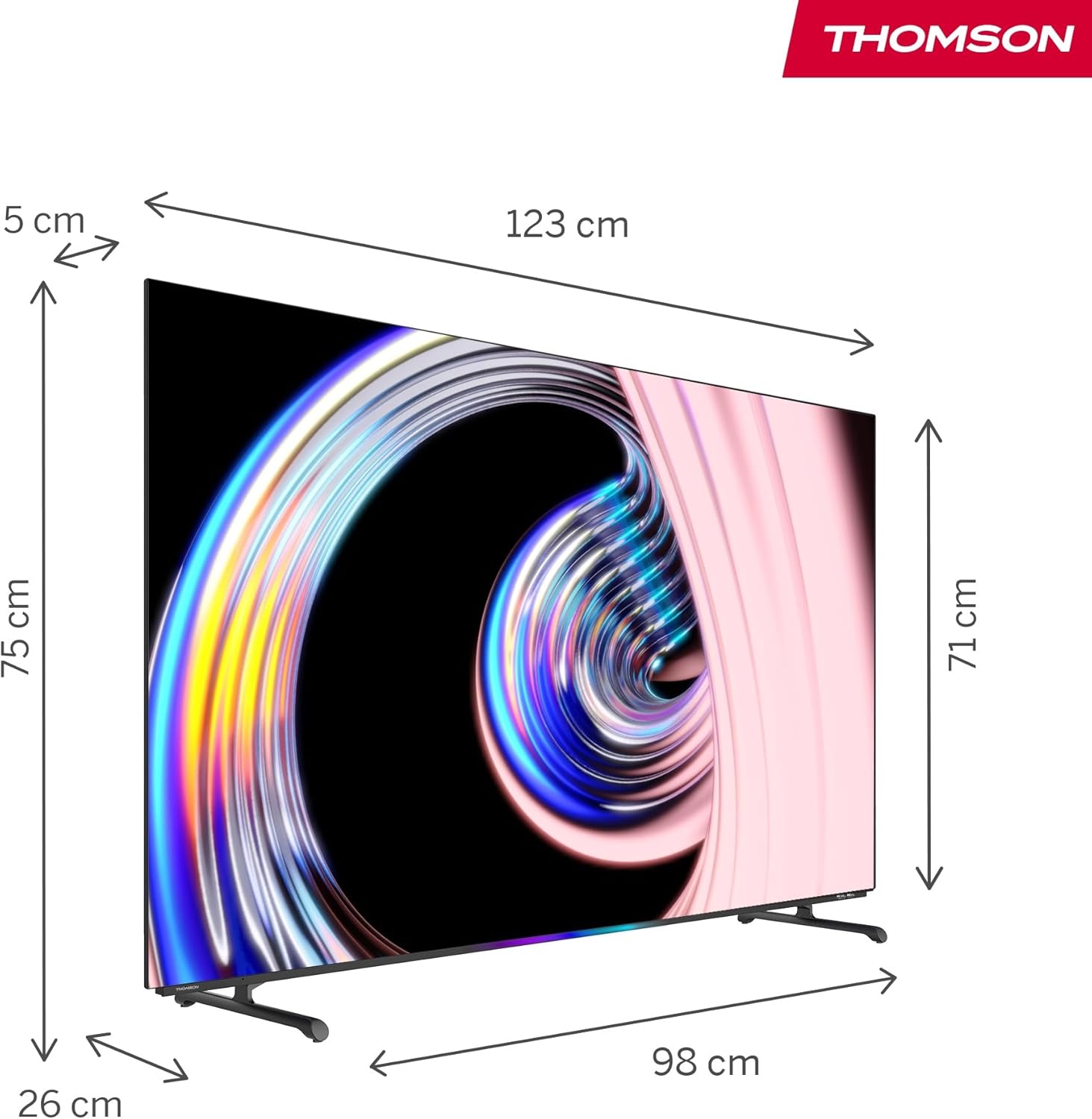THOMSON 32 Inch (81cm) Full HD Google Smart TV, Wi-Fi, Dolby Audio, HDR10, Bluetooth 5.1, Triple Tuner (Cable/Satellite/Antenna), HDMI, CI+, A+ Panel - 32FG2S14