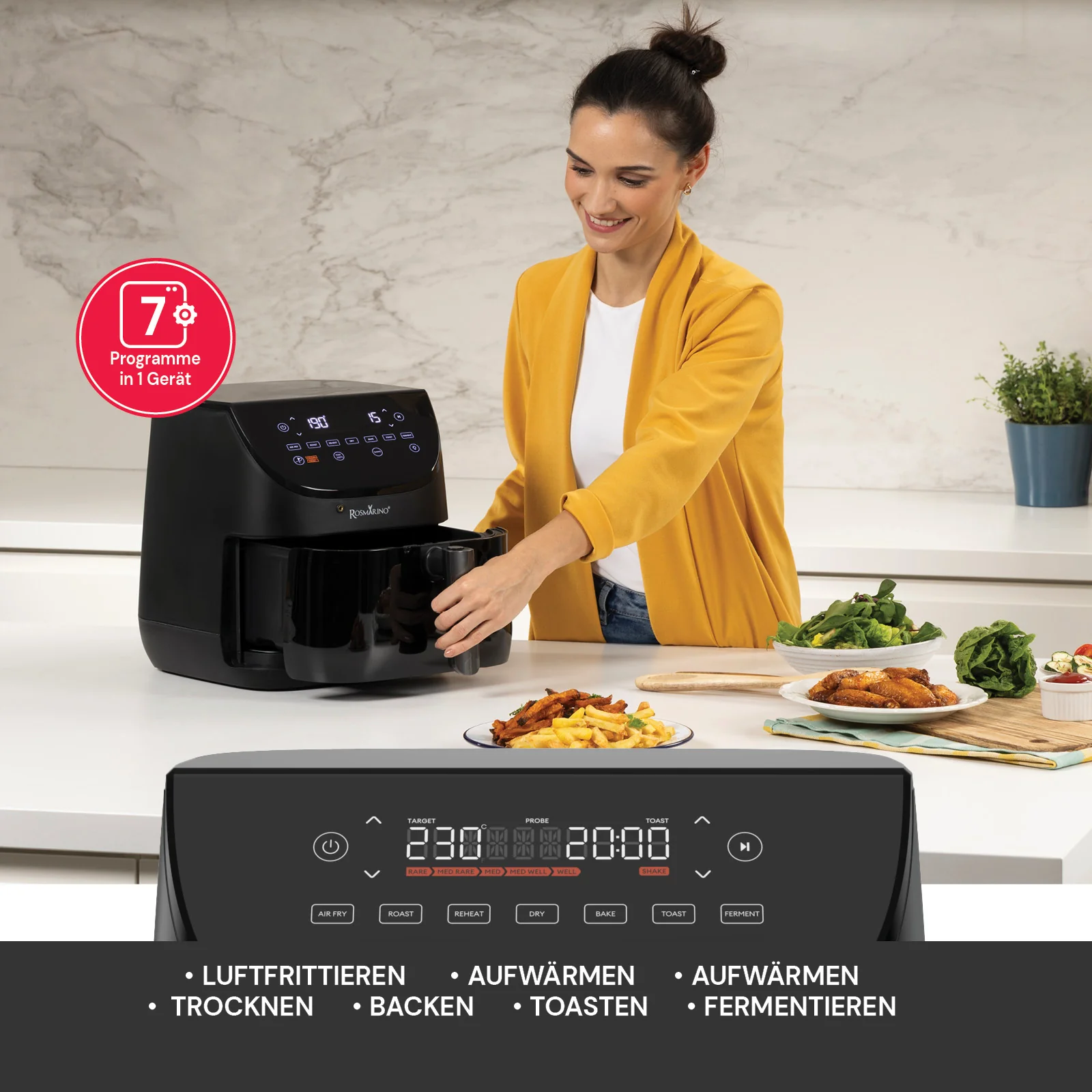 2025 Rosmarino TempSense heteluchtfriteuse �C 6 L
