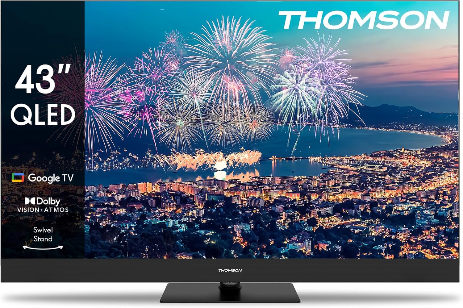 THOMSON 32 Inch (81cm) Full HD Google Smart TV, Wi-Fi, Dolby Audio, HDR10, Bluetooth 5.1, Triple Tuner (Cable/Satellite/Antenna), HDMI, CI+, A+ Panel - 32FG2S14