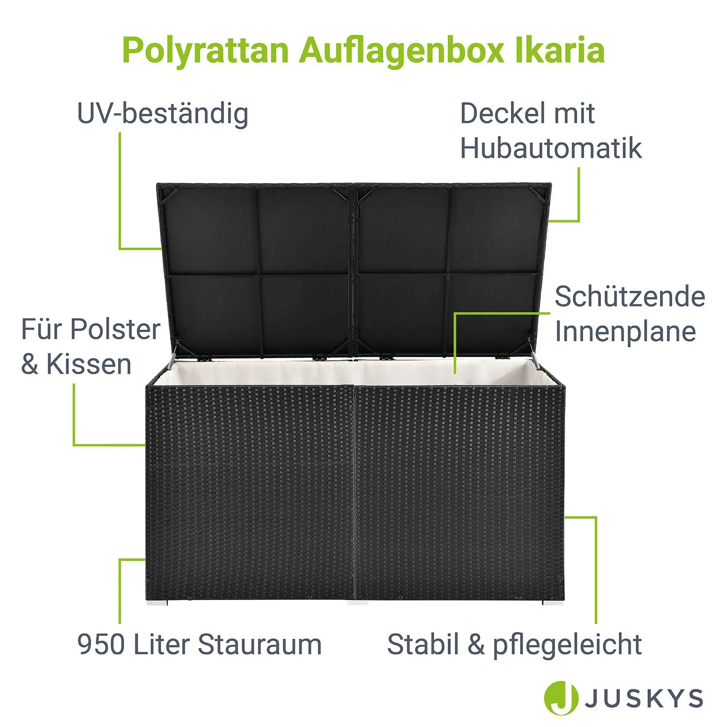 2025 Polyrattan Opbergbox Ikaria