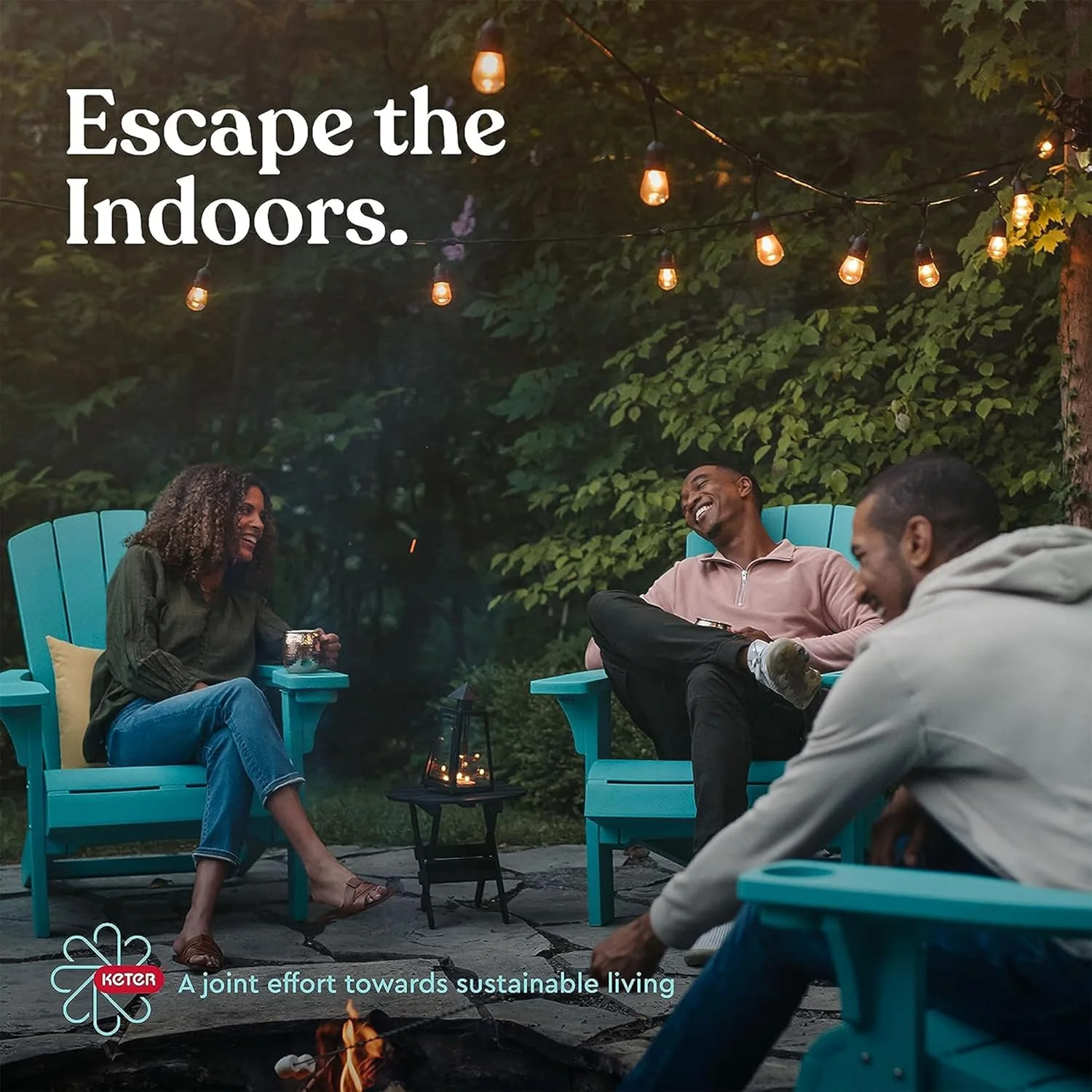 Keter Outdoor Rolling Table Cart voor voedselbereiding, opslag, bar en grill, donkerbruin