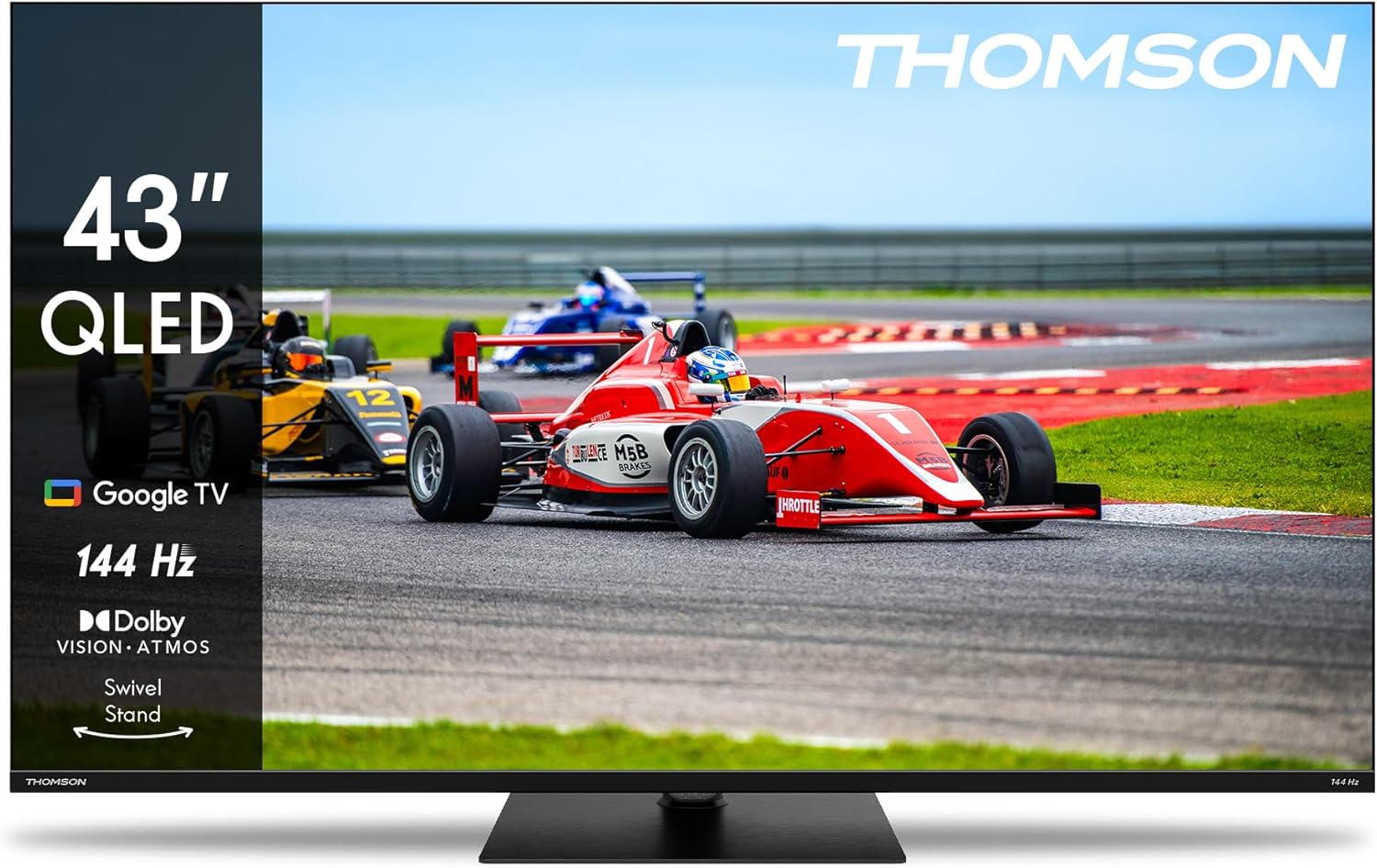 THOMSON 32 Inch (81cm) Full HD Google Smart TV, Wi-Fi, Dolby Audio, HDR10, Bluetooth 5.1, Triple Tuner (Cable/Satellite/Antenna), HDMI, CI+, A+ Panel - 32FG2S14