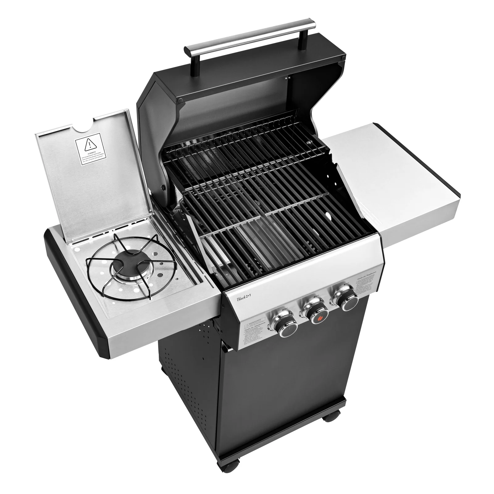 2025 BLACK 2+1 Gasbarbecue