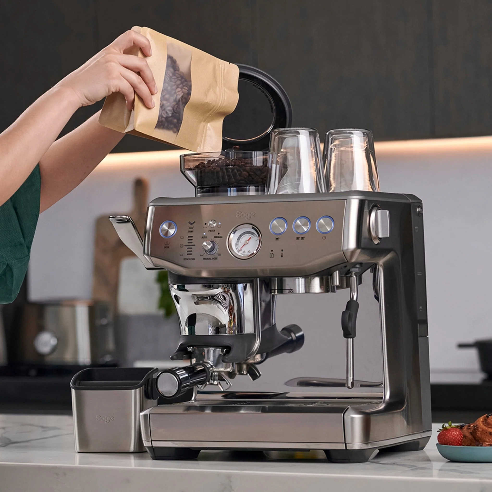 Barista Express? Impress van Sage RVS | SES876BSS4GUK1