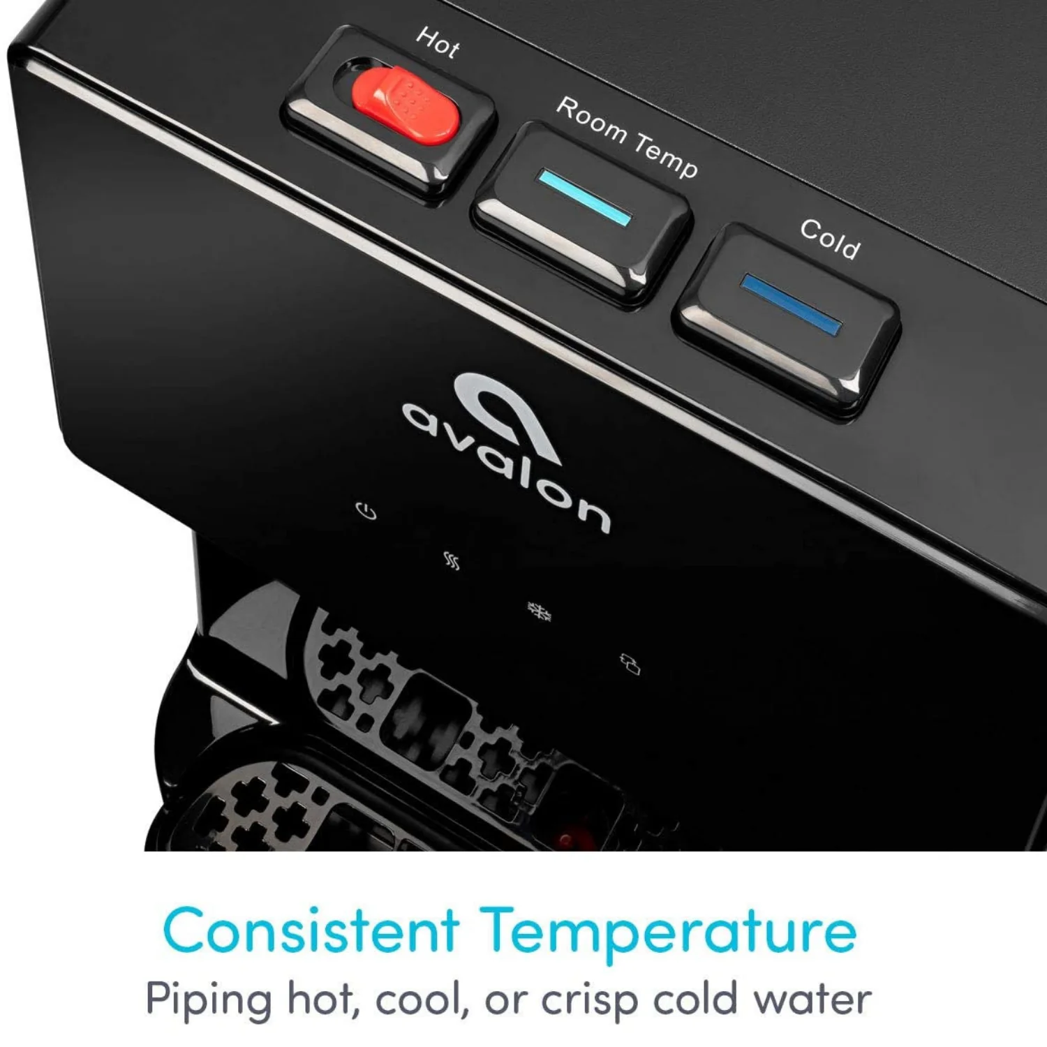 Avalon Waterkoeler met bodemvulling, waterdispenser met BioGuard, 3 temperatuurinstellingen