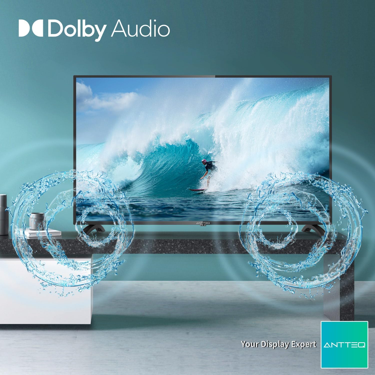 ANTTEQ AB42D1 TV 42 Inch (TV 106 cm), Dolby Audio, LED, HDMI, Media Player via USB, Digital Audio Output, Triple Tuner DVB-C/T2/S2, CI+, Hotel Mode Included