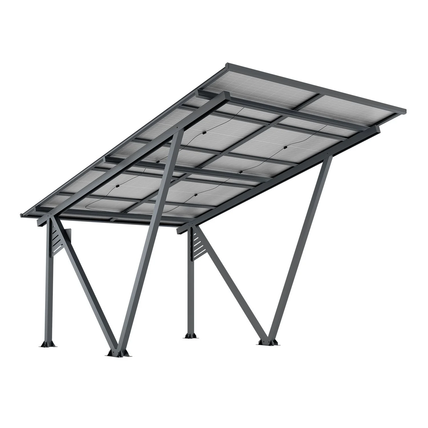2025 Solarcarport Gestell SunLuxe - 4100 Watt �C Zonnecarport SunLuxe - 4100 Watt