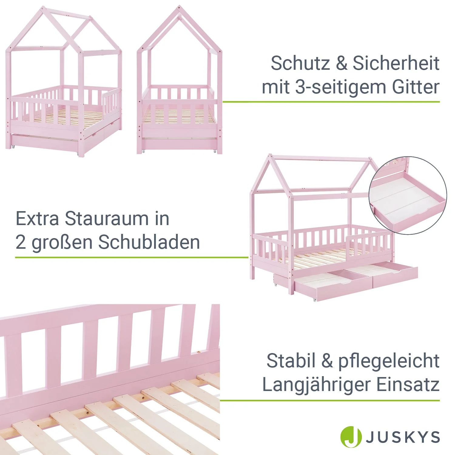 2025 Kinderbed Marli 90 x 200 cm met opberglade