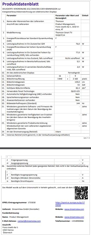 THOMSON 32 Inch (81cm) Full HD Google Smart TV, Wi-Fi, Dolby Audio, HDR10, Bluetooth 5.1, Triple Tuner (Cable/Satellite/Antenna), HDMI, CI+, A+ Panel - 32FG2S14