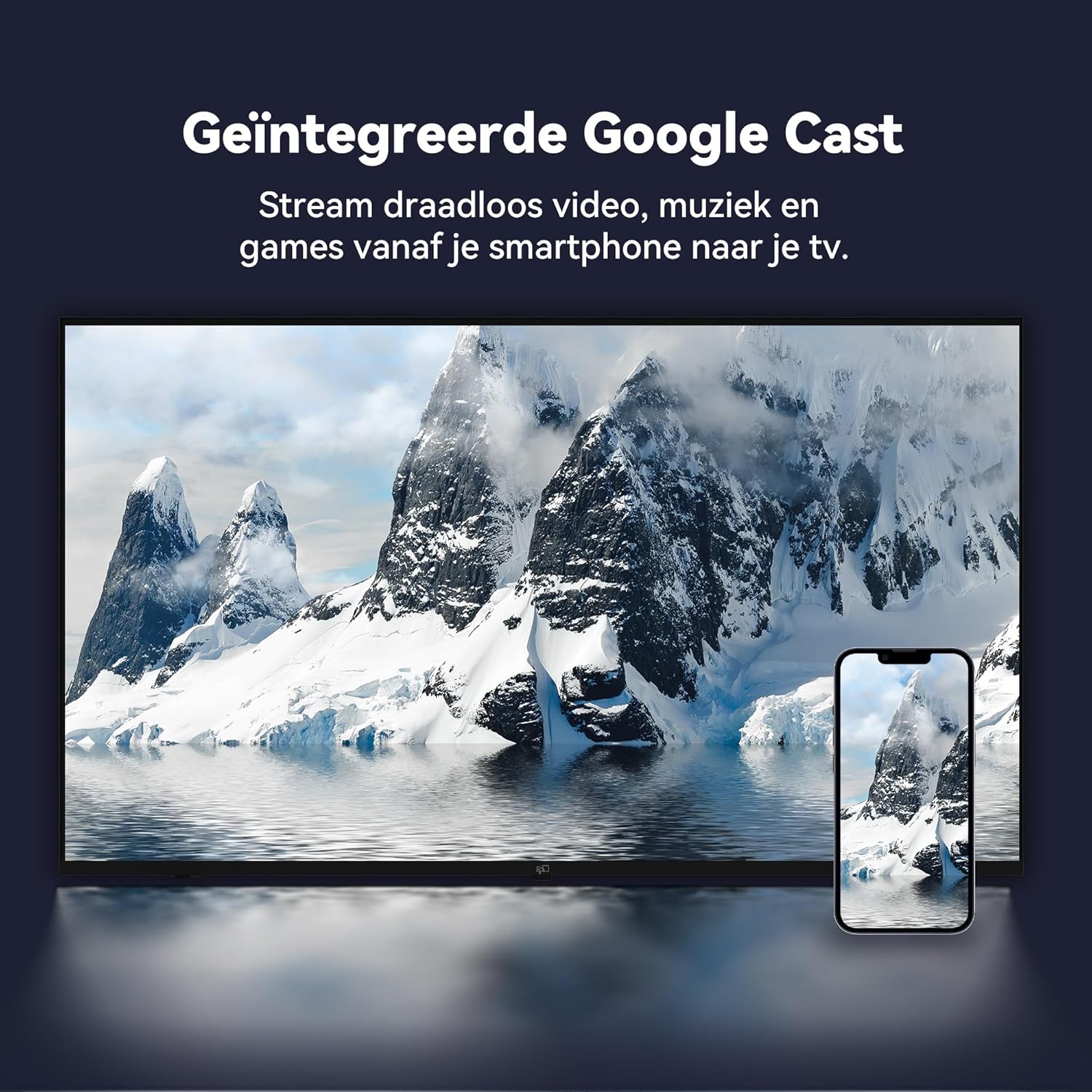 FPD 40 Inch Smart TV, Full HD Google TV with Google Cast, HDR 10, Dolby Audio, Vocie Remote, HDMI, 1080p Flat Screen Televison (CG40-P1, Model 2025)