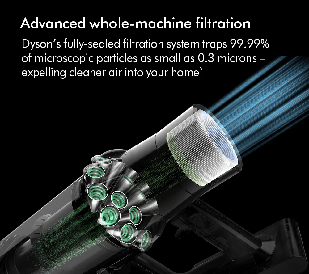 2025 Dyson V11 Extra Draadloze Steelstofzuiger �C Tot 60 Minuten Gebruikstijd, Nikkel en Rood