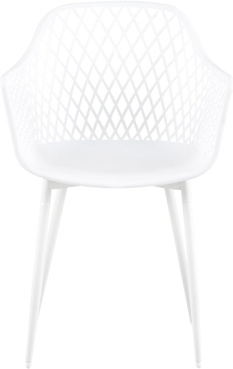 buybyroom Garden Chairs Set of 4 Outdoor Chair with Armrest Armrest Lounge Chair Armchairs Garden Chairs 120 kg Load Capacity Black