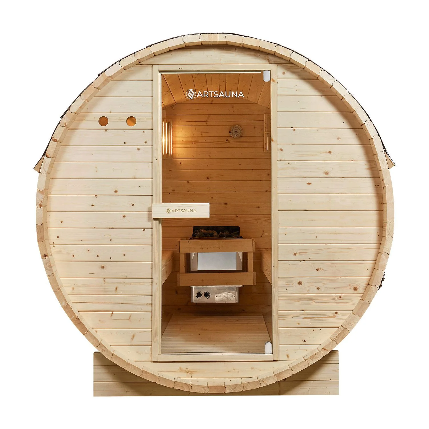 2025 Fasssauna Spitzbergen met saunaoven