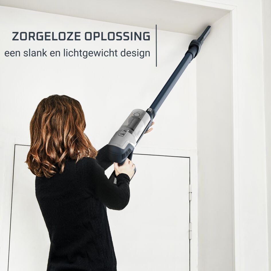 Rowenta X-pert 6.60 Essential RH6838, Cordless Stick Vacuum Cleaner, Automatic Speed Settings, Up to 45 Minutes Autonomy, Removable Battery, Lightweight Design, Dust Thief