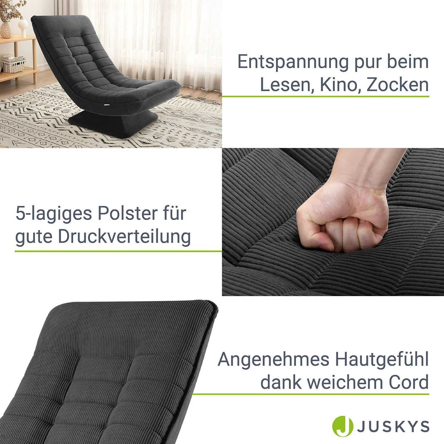 2025 Relaxfauteuil Korsika met Cord