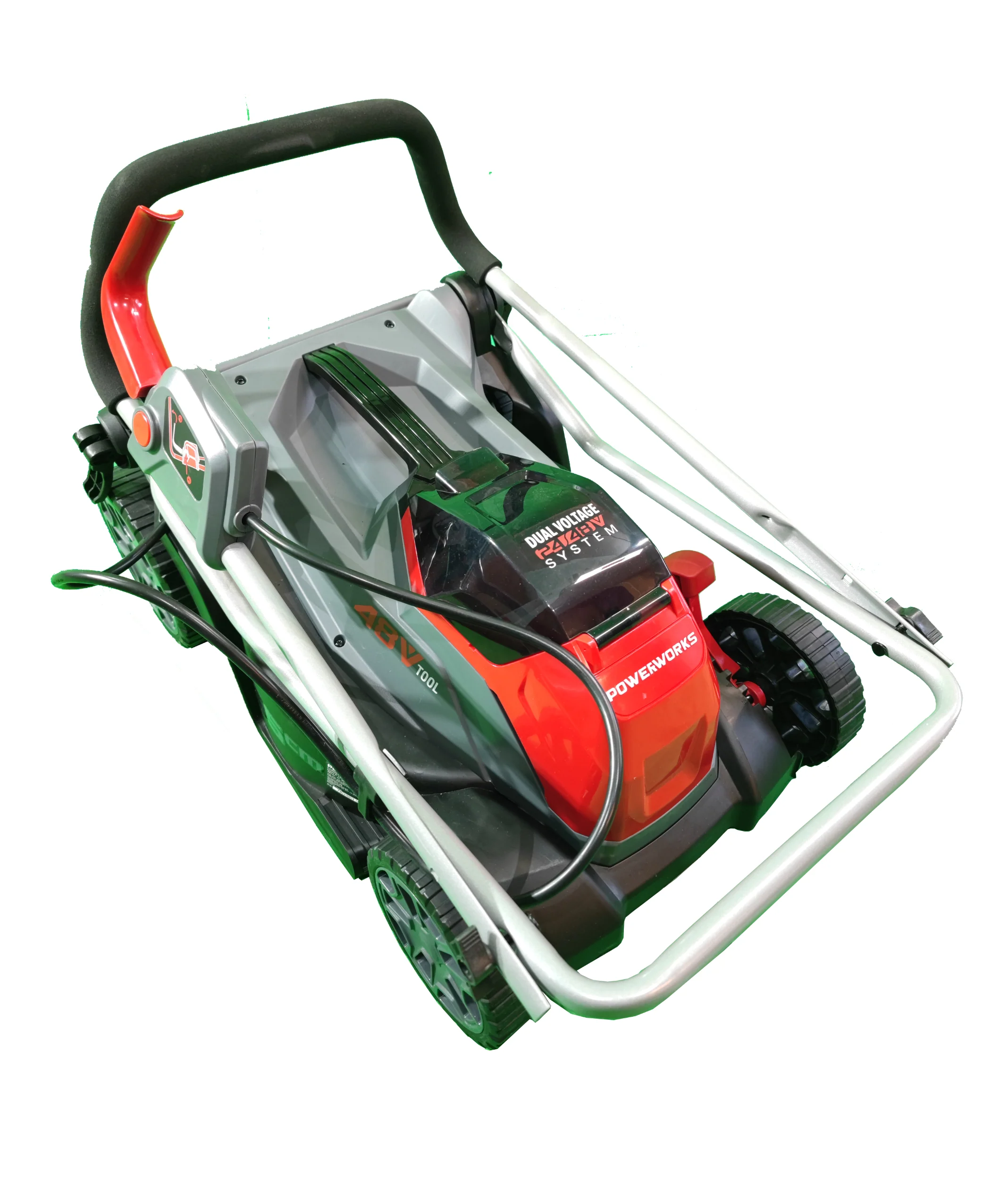 2025 Powerworks Akku-Rasenm?her P48LM35K2 48 V, inclusief accu 48V/2 Ah en oplader