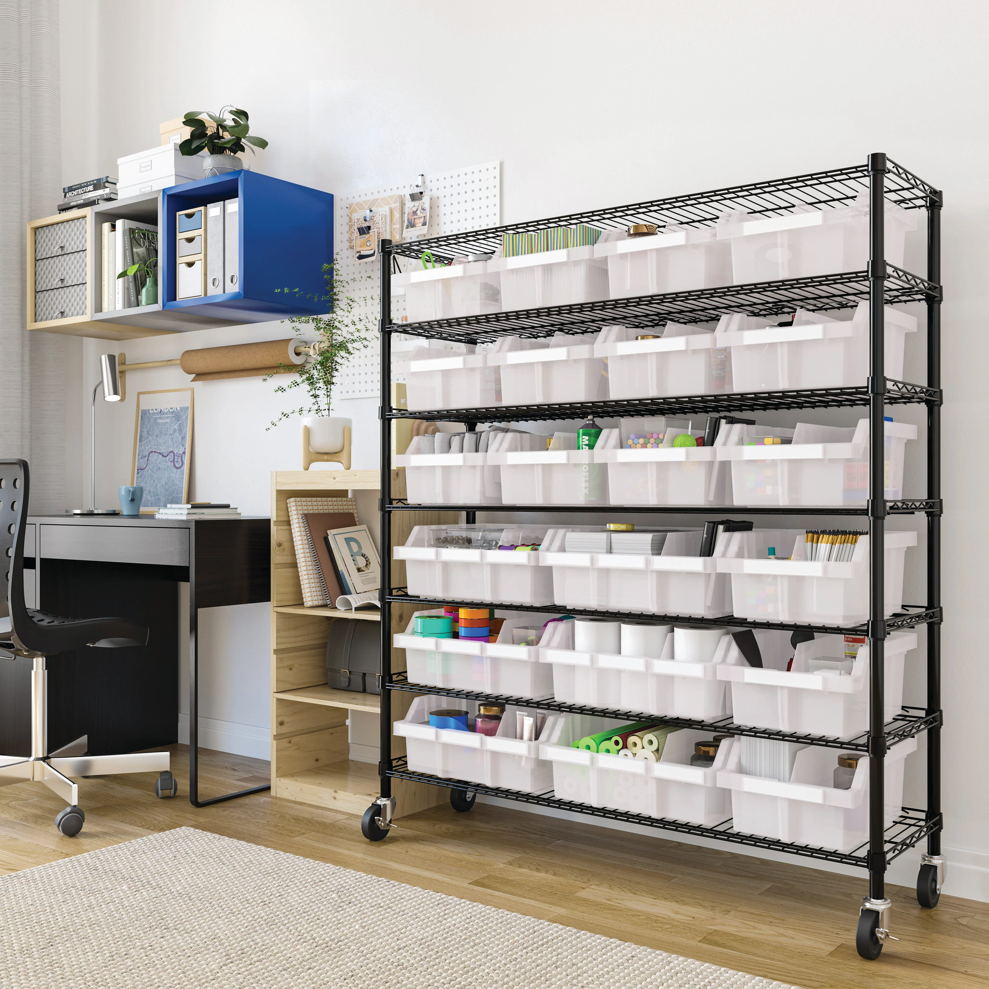 2025 NSF Extra Brede Rek met 7 Niveaus en 21 Bakjes