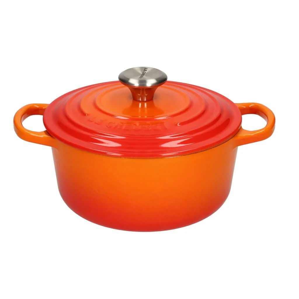 2025 Le Creuset - Braad-/Stoofpan Signature rond Oranje-Rood 18 cm 1,8 l