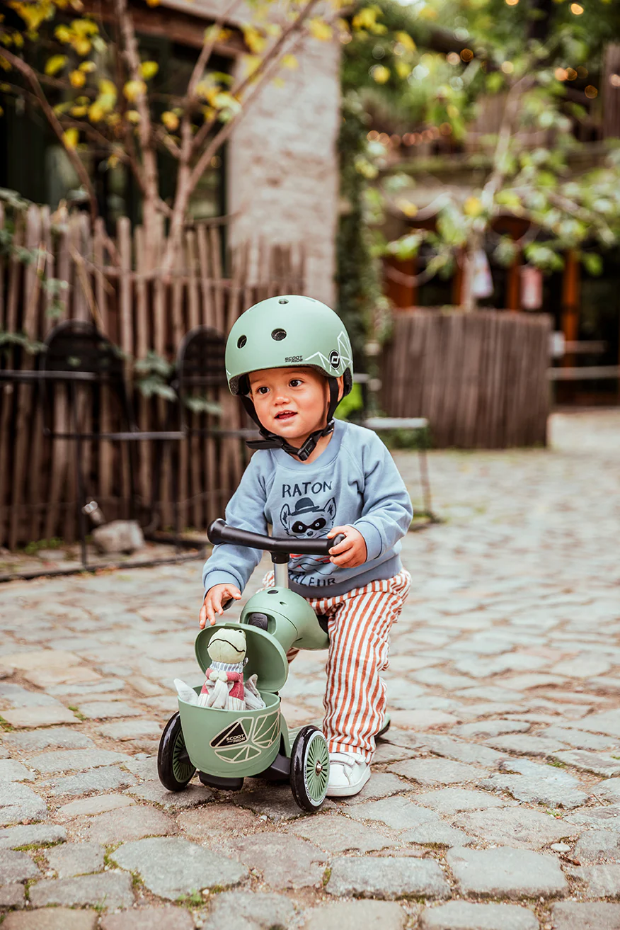2025 Scoot & Ride Highwaykick 1 Lifestyle �C 2-in-1 loopfiets en step met zitje voor kinderen van 1 tot 5 jaar