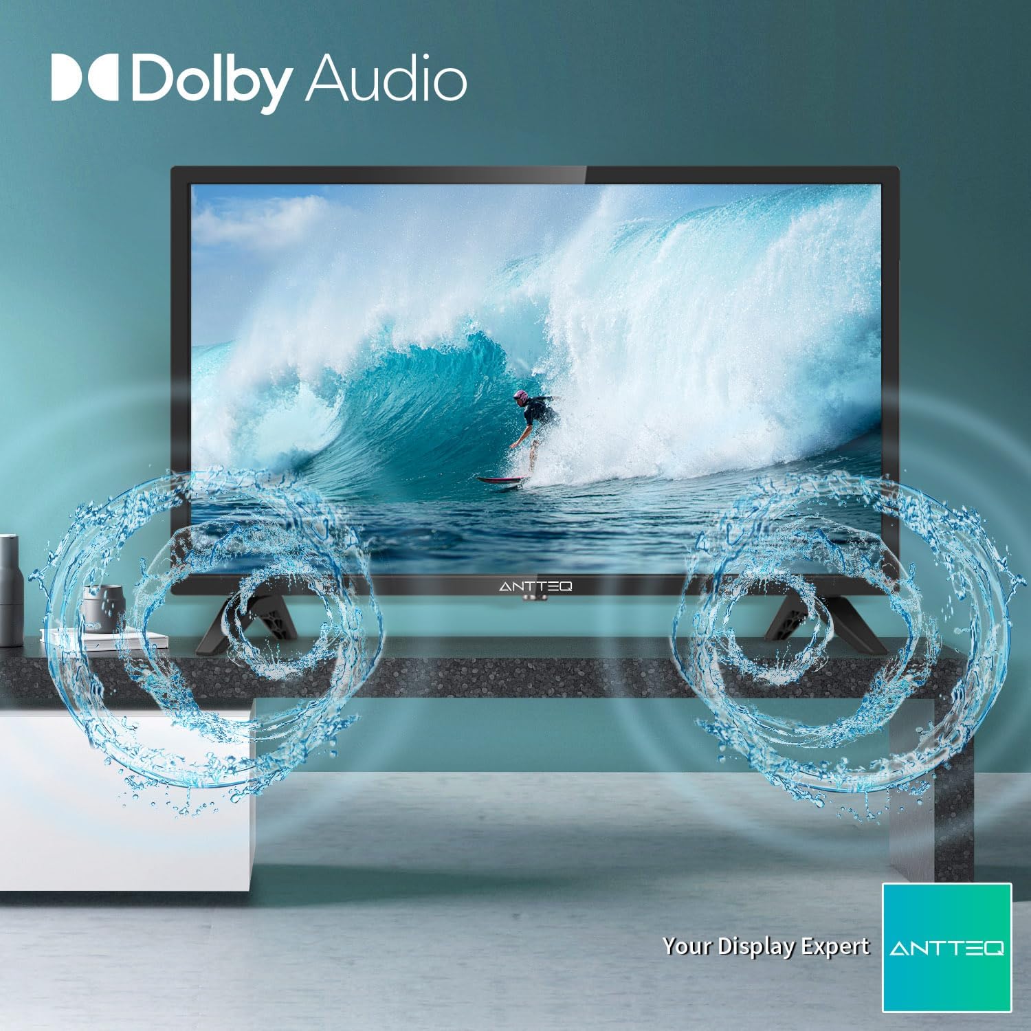 ANTTEQ AB42D1 TV 42 Inch (TV 106 cm), Dolby Audio, LED, HDMI, Media Player via USB, Digital Audio Output, Triple Tuner DVB-C/T2/S2, CI+, Hotel Mode Included