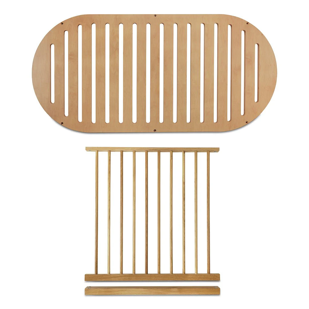 2025 KAS Kopenhagen KAI Ombouwset �C Verandert babybed in juniorbed (150 cm) | Massief duurzaam eikenhout | Duurzaam design