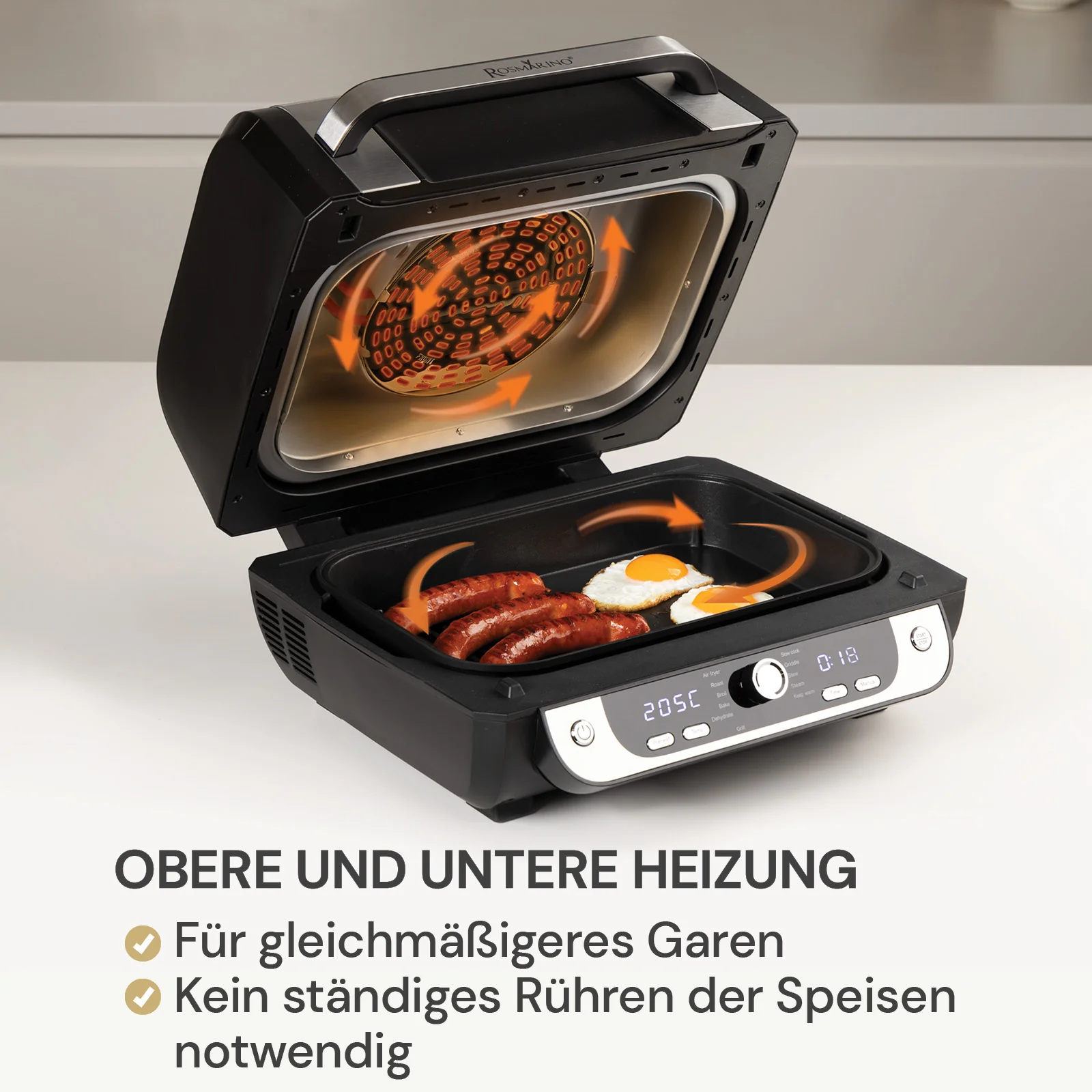 2025 Rosmarino AirGrill Pro heteluchtfriteuse �C 6 L