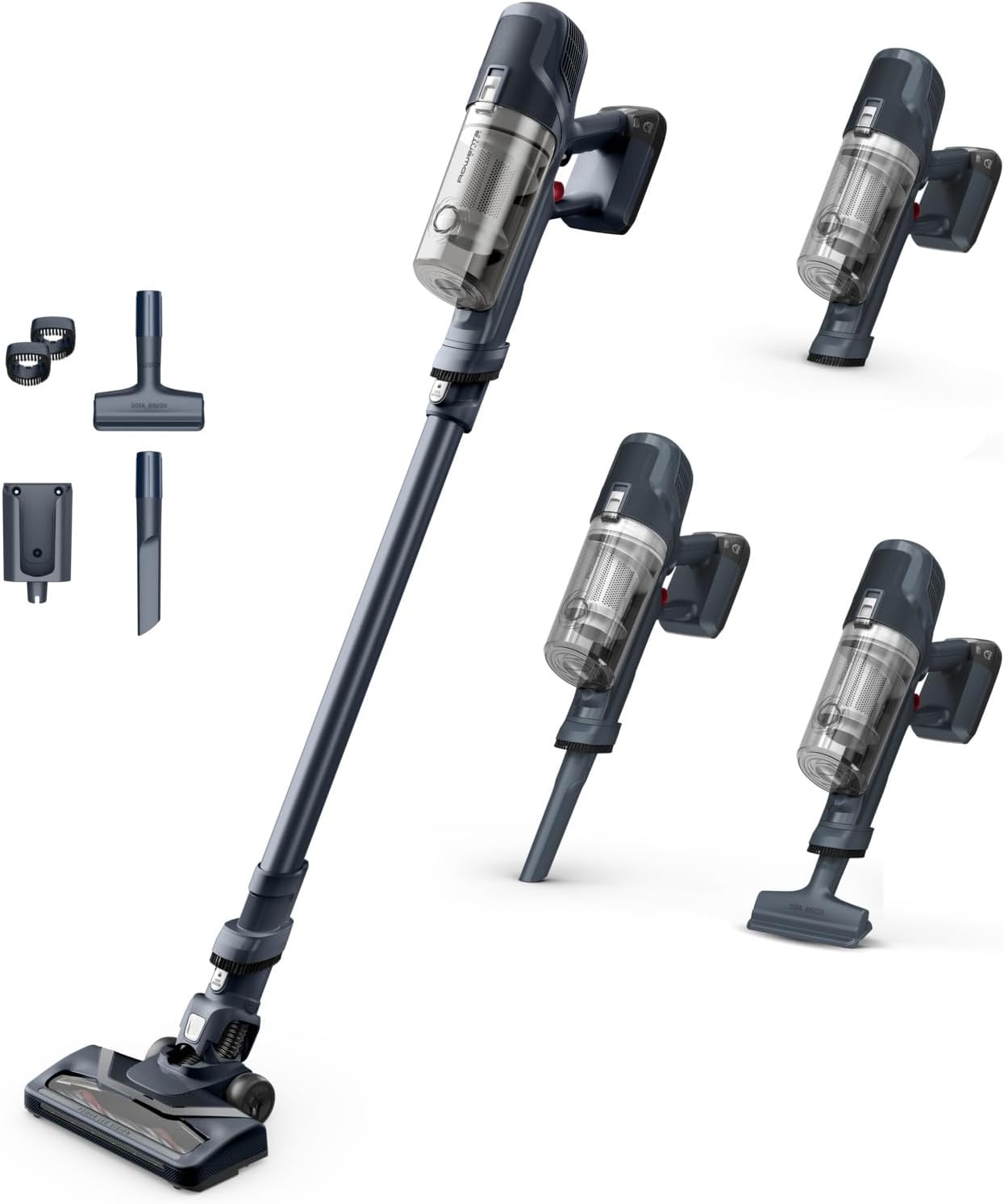 Rowenta X-pert 6.60 Essential RH6838, Cordless Stick Vacuum Cleaner, Automatic Speed Settings, Up to 45 Minutes Autonomy, Removable Battery, Lightweight Design, Dust Thief