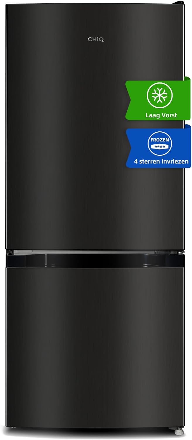 CHiQ FBM351NEI42, Fridge-Freezer, 356 Liters(260 + 96 L), No Frost, Silent 35dB, Inverter Compressor, Digital LED Display, 12 Year Warranty on Compressor, Stainless Steel