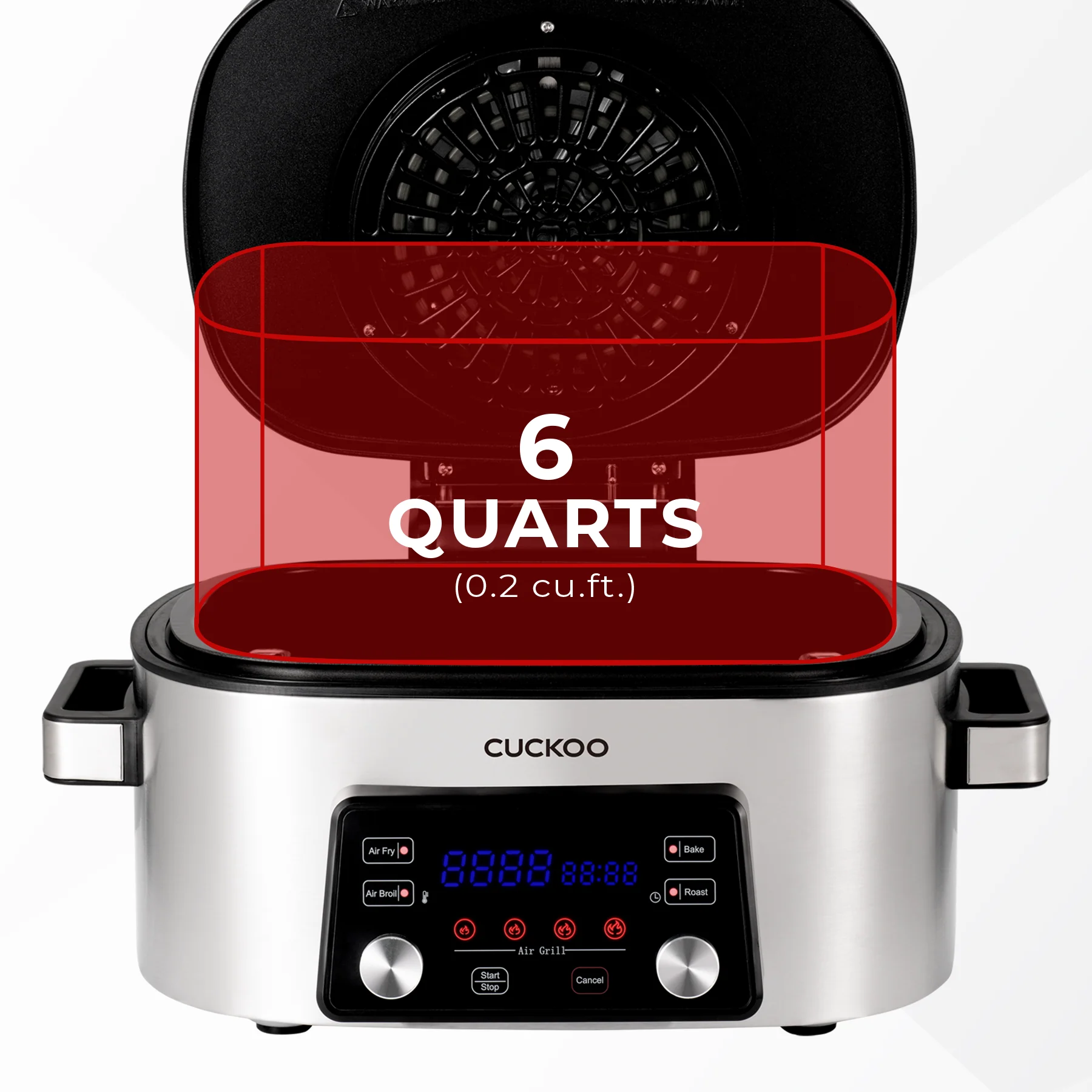 2025 6QT Aanrecht Luchtgrill en Luchtfriteuse (CAFG-A0601S)