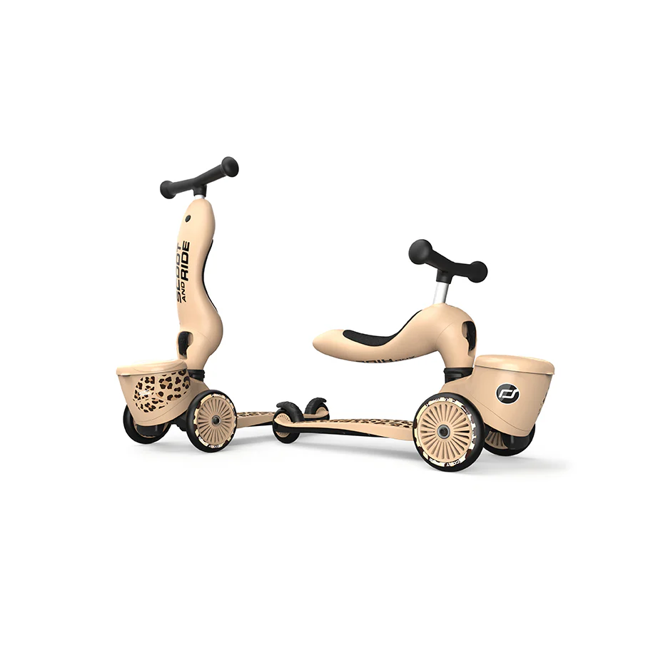 2025 Scoot & Ride Highwaykick 1 Lifestyle �C 2-in-1 loopfiets en step met zitje voor kinderen van 1 tot 5 jaar