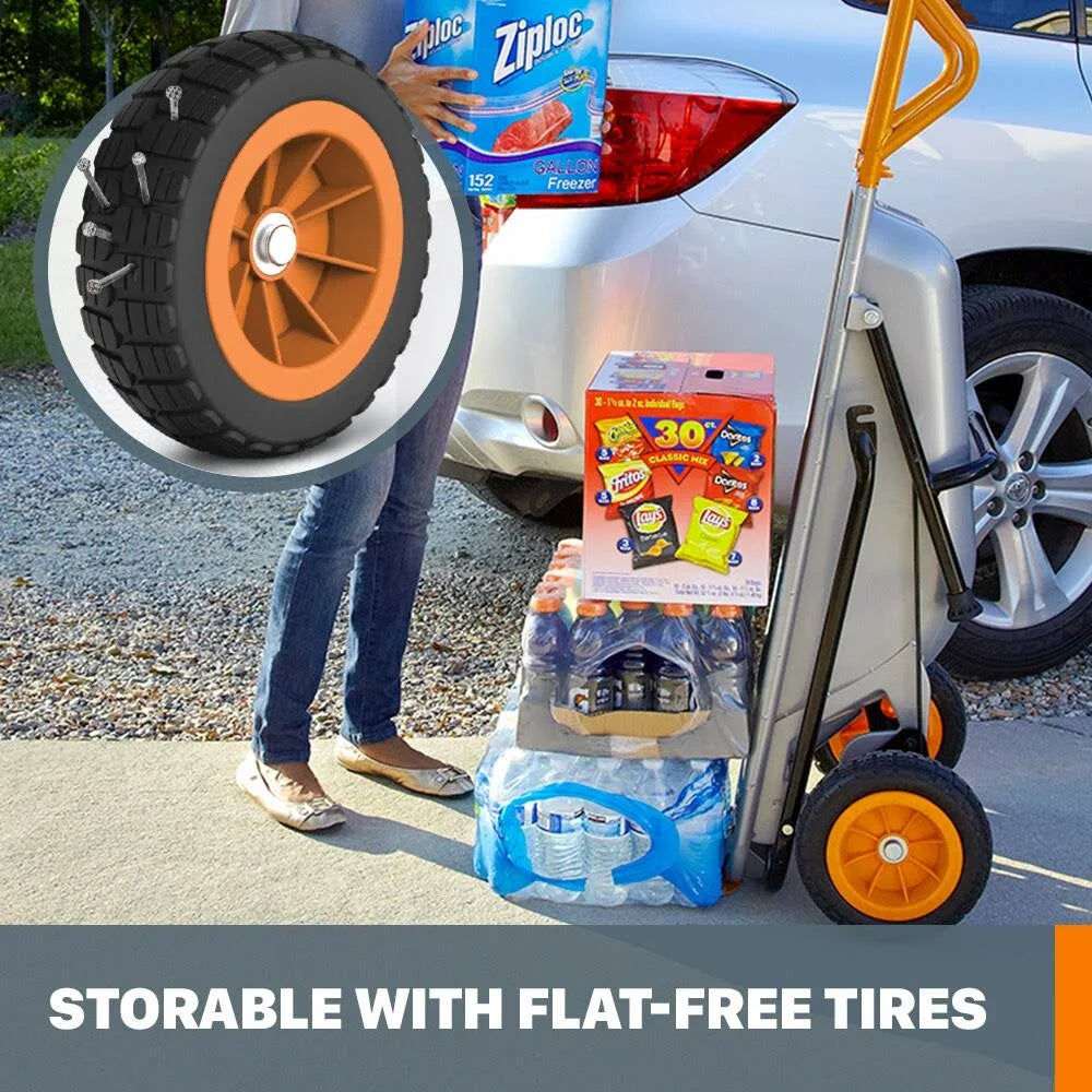 2025 Worx Aerocart 8-in-1 �C Multifunctionele Kruiwagen, Dolly en Tuinwagen met een capaciteit van 300 lbs