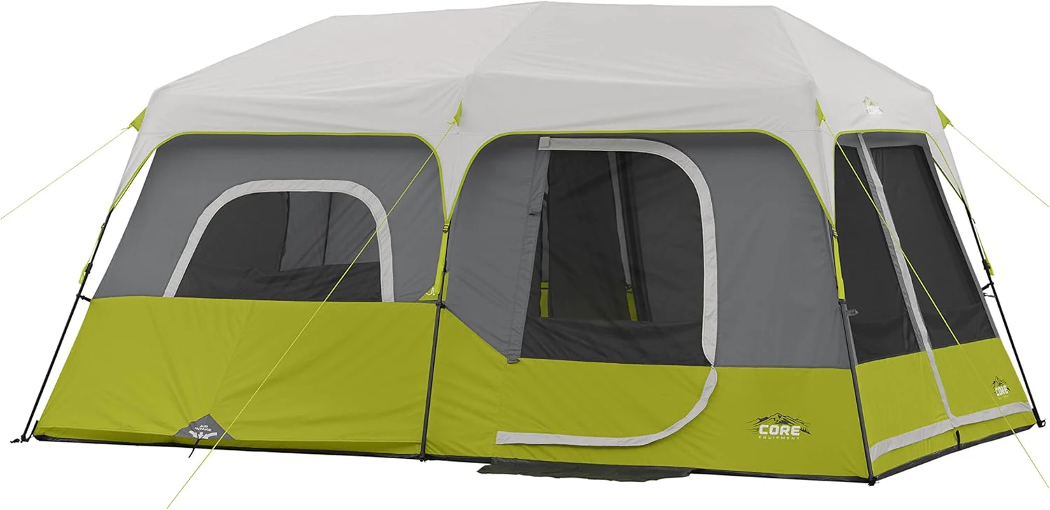 Core 9-persoons Instant Cabin-tent - 14' x 9', groen (40008)