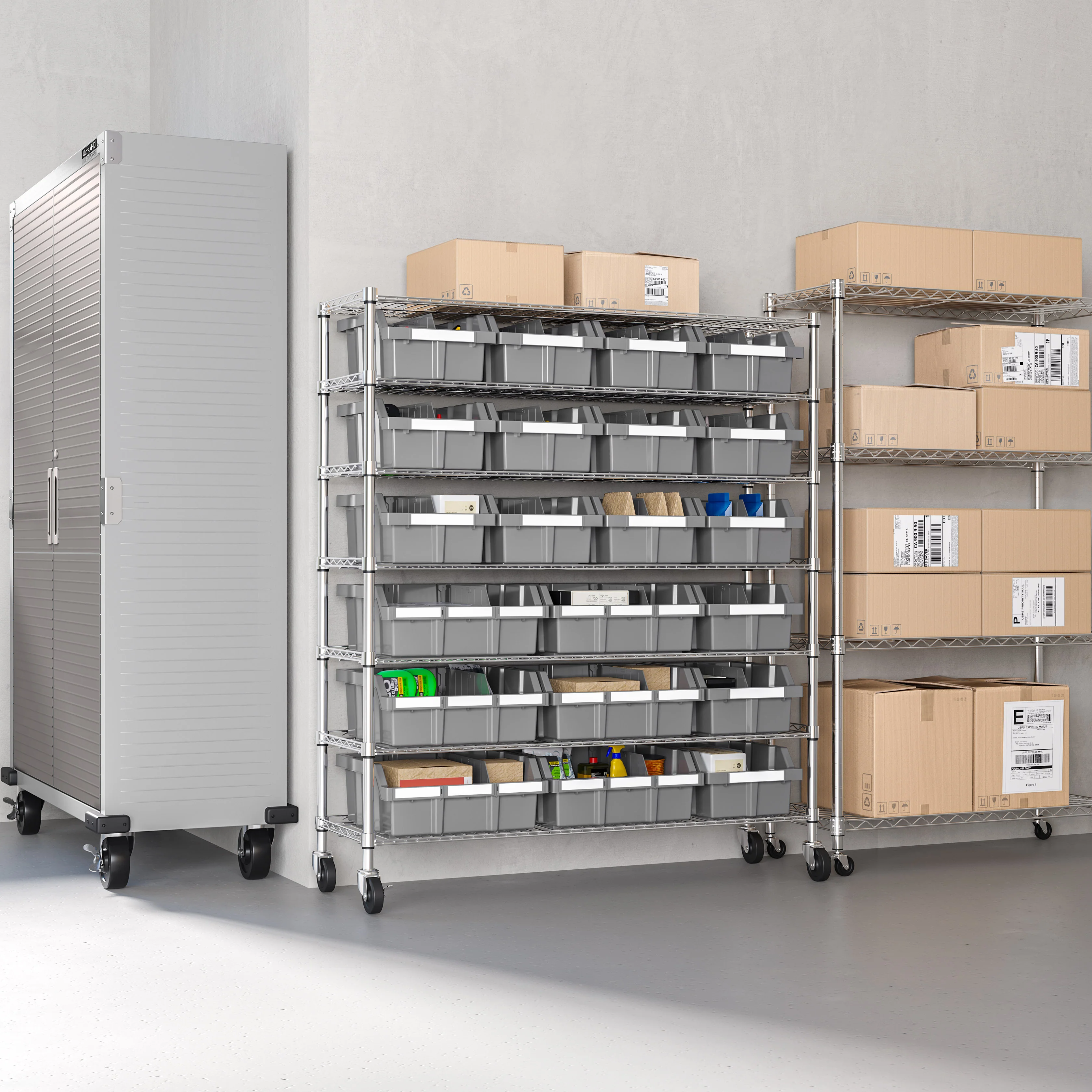 2025 NSF Extra Brede Rek met 7 Niveaus en 21 Bakjes