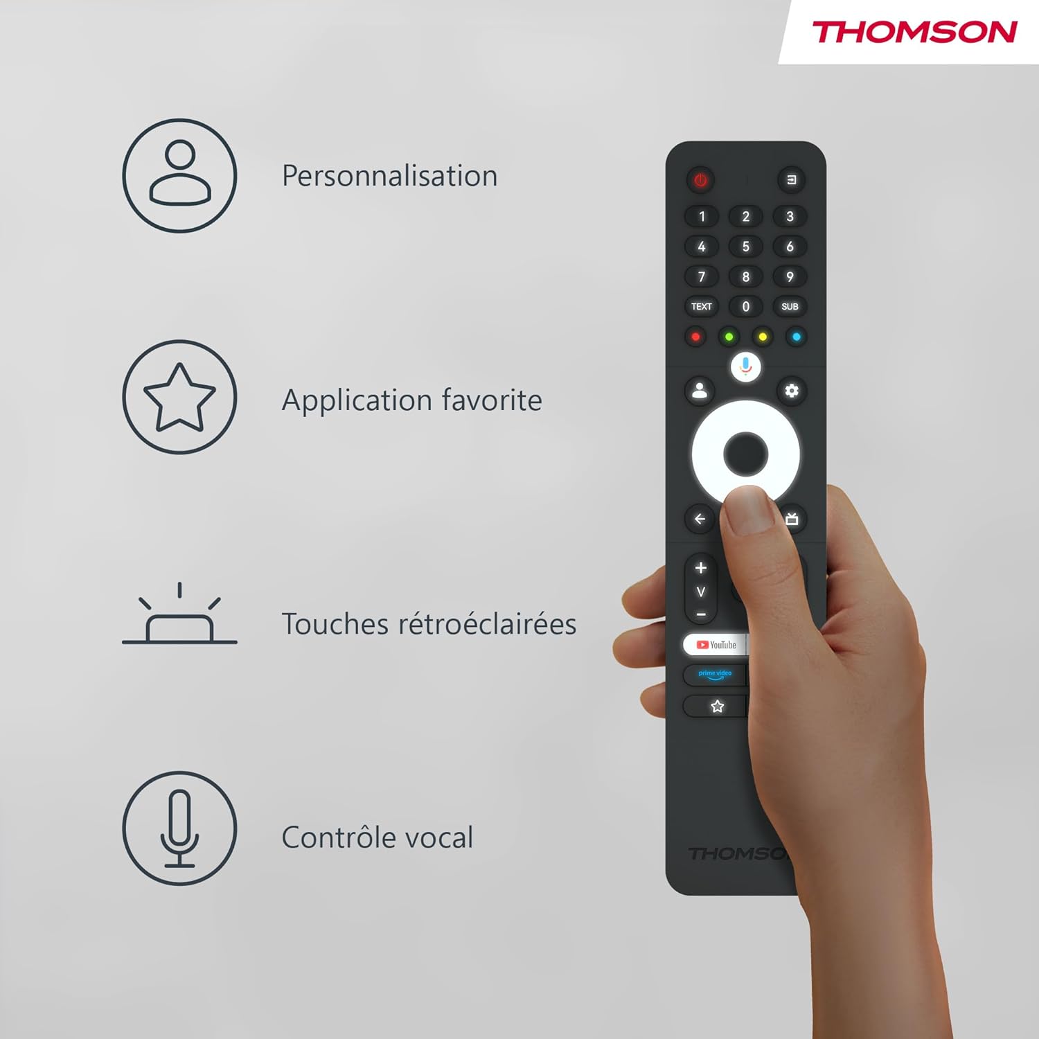 THOMSON 32 Inch (81cm) Full HD Google Smart TV, Wi-Fi, Dolby Audio, HDR10, Bluetooth 5.1, Triple Tuner (Cable/Satellite/Antenna), HDMI, CI+, A+ Panel - 32FG2S14