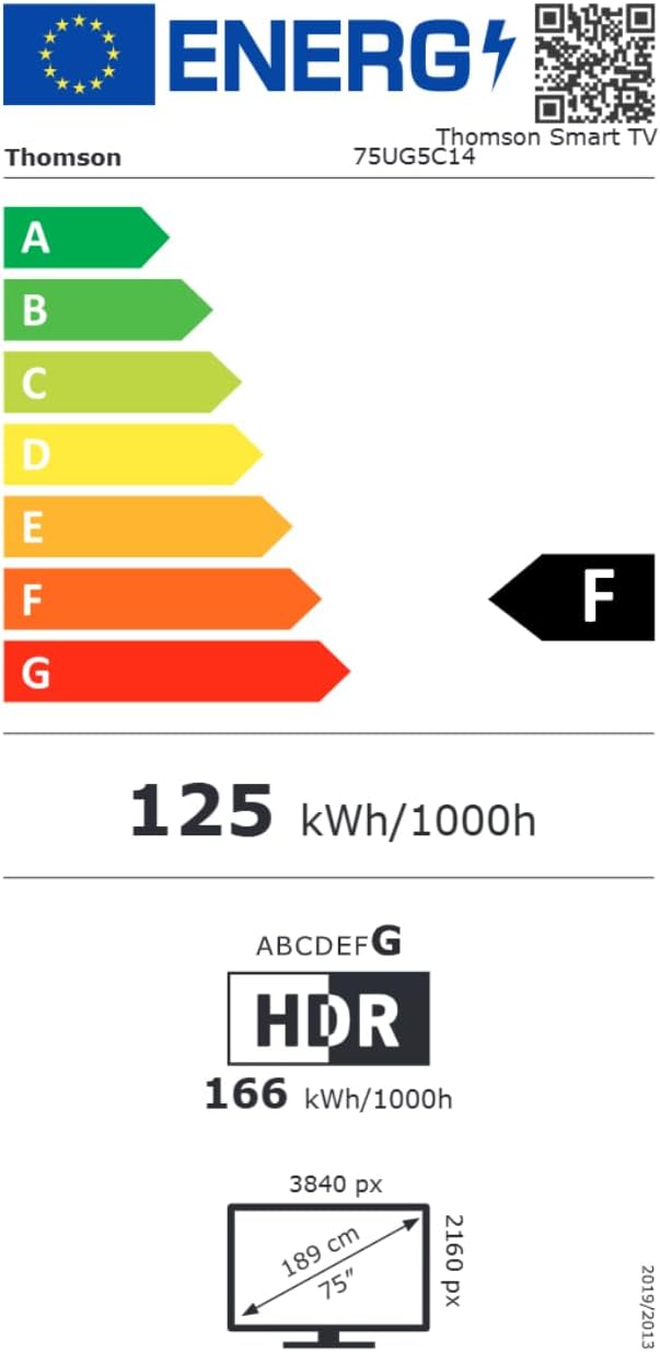 THOMSON 32 Inch (81cm) Full HD Google Smart TV, Wi-Fi, Dolby Audio, HDR10, Bluetooth 5.1, Triple Tuner (Cable/Satellite/Antenna), HDMI, CI+, A+ Panel - 32FG2S14