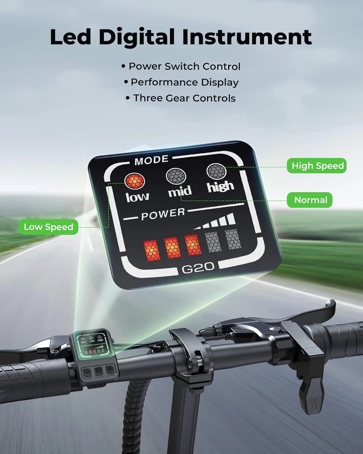 Elektrische fiets voor volwassenen, 500W motor, 20 mph opvouwbare e-bike, 14