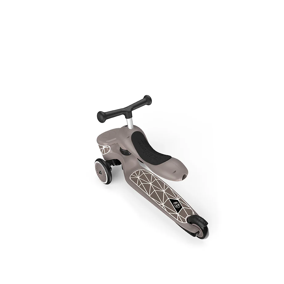 2025 Scoot & Ride Highwaykick 1 Lifestyle �C 2-in-1 loopfiets en step met zitje voor kinderen van 1 tot 5 jaar