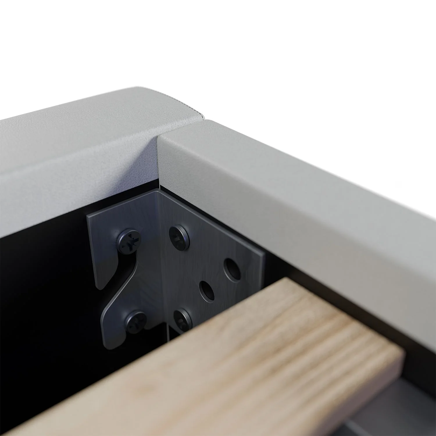 2025 Rustgevend slapen in het gestoffeerde bed Verona 120x200 cm in wit