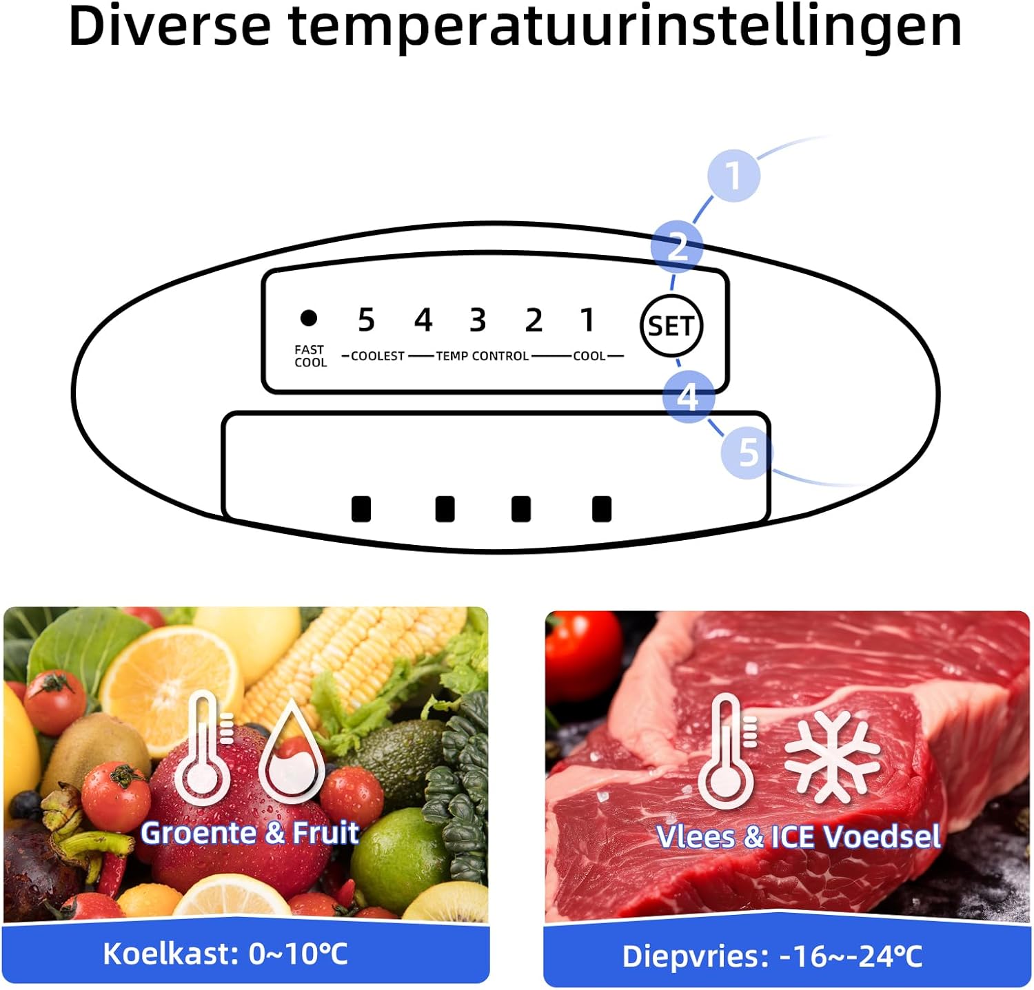 CHiQ FBM351NEI42, Fridge-Freezer, 356 Liters(260 + 96 L), No Frost, Silent 35dB, Inverter Compressor, Digital LED Display, 12 Year Warranty on Compressor, Stainless Steel