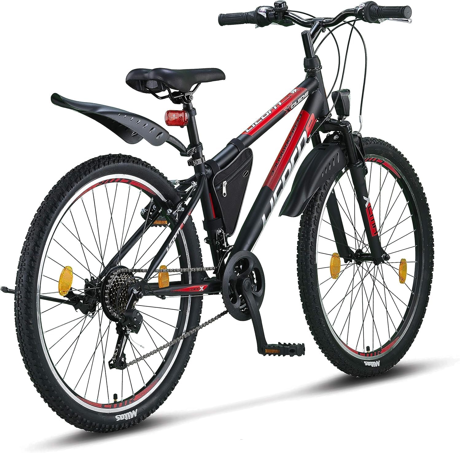 Licorne Bike Mountain Bike Guide for Girls, Boys, Women and Men, Shimano 21-Speed Gear