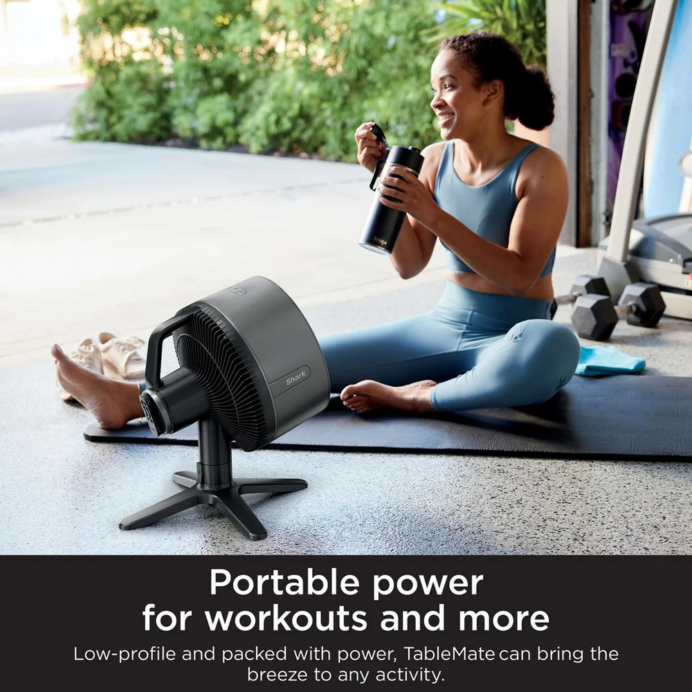 2025 Shark FlexBreeze TableMate FA150UK Tafelventilator voor Binnen en Buiten �C Hoge Snelheid �C Winter Fog